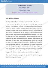 Đề số 1 - Đề kiểm tra học kì 2 - Ngữ văn 12